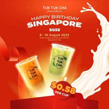 Tuk-Tuk-Cha-Singapores-58th-Birthday-Deal-350x350 8-10 Aug 2023: Tuk Tuk Cha Singapore's 58th Birthday Deal