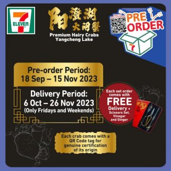 7-Eleven-Premium-Hairy-Crabs-Pre-Order-Promotion-350x350 18 Sep-15 Nov 2023: 7-Eleven Premium Hairy Crabs Pre-Order Promotion