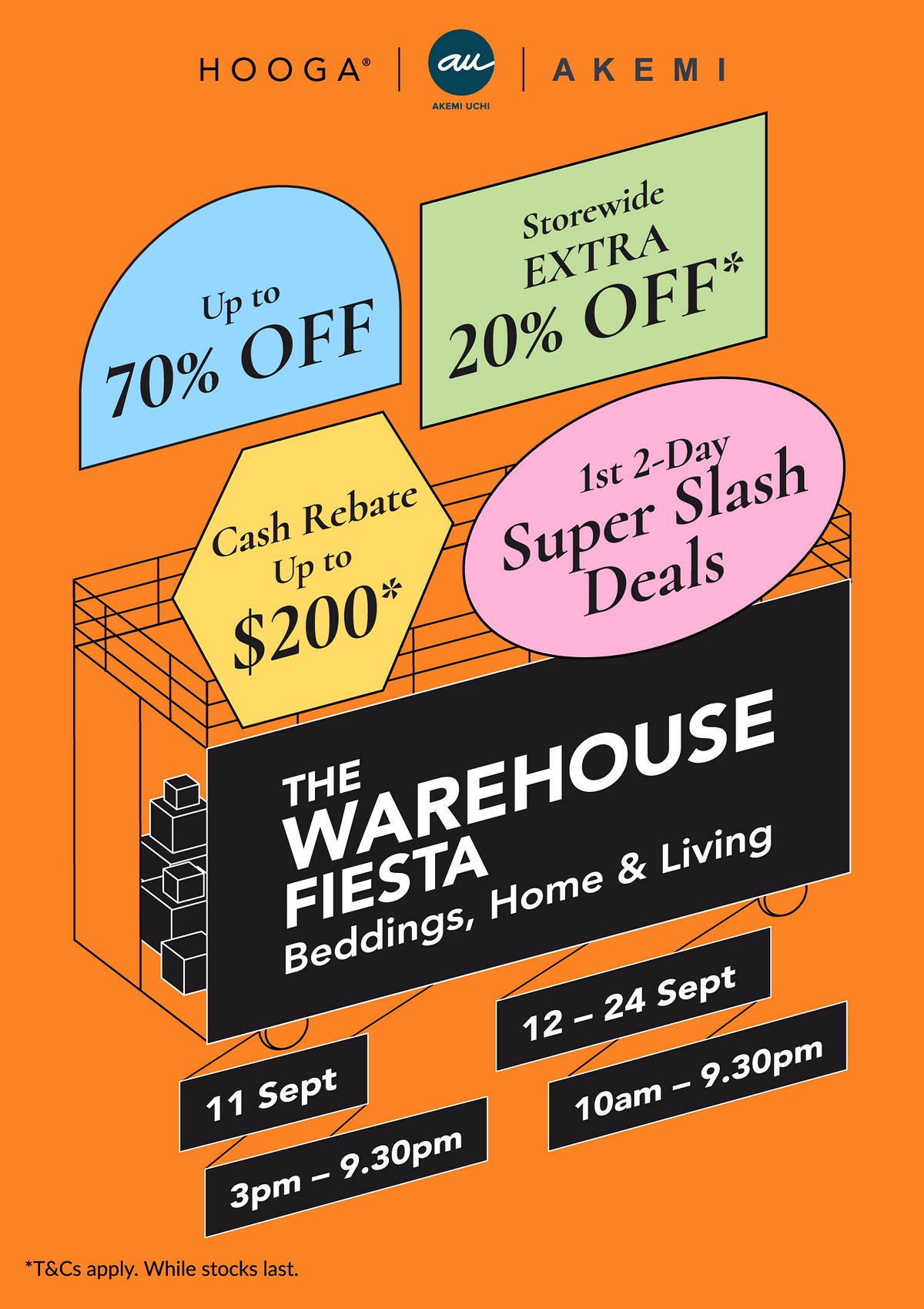 Akemi-Hooga-Warehouse-Sale-Westgate-Home-Clearance-Singapore-Main 11-24 Sept 2023: HOOGA Warehouse Sale: The WAREHOUSE Fiesta! Up to 70% OFF
