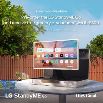 Audio-House-LG-StanbyME-Go-FREE-Grocery-e-vouchers-Worth-300-Promotion-350x350 27-29 Sep 2023: Audio House LG StanbyME Go FREE Grocery e-vouchers Worth $300 Promotion
