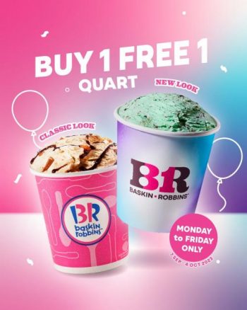 Baskin-Robbins-Buy-1-FREE-1-Quart-Promotion-350x438 7 Sep-4 Oct 2023: Baskin-Robbins Buy 1 FREE 1 Quart Promotion
