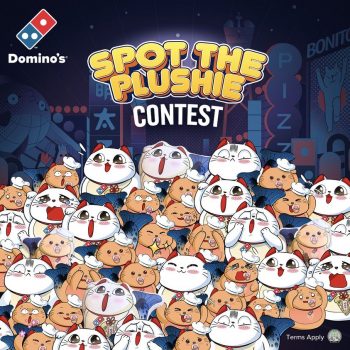 Dominos-Pizza-Spot-the-Plushie-Contest-350x350 Now till 17 Sep 2023: Domino's Pizza Spot the Plushie Contest