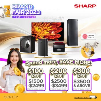 Gain-City-Sharp-Brand-Fair-Sale-350x350 7 Sep-5 Oct 2023: Gain City Sharp Brand Fair Sale
