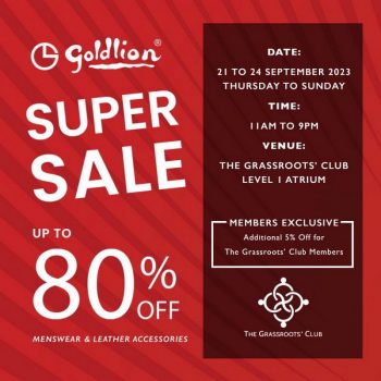 Goldlion-Super-Sale-at-The-Grassroots-Club-350x350 21-24 Sep 2023: Goldlion Super Sale at The Grassroots' Club