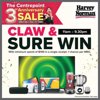 Harvey-Norman-The-Centrepoint-Superstore-3rd-Anniversary-Sale-1-350x350 30 Sep-1 Oct 2023: Harvey Norman The Centrepoint Superstore 3rd Anniversary Sale