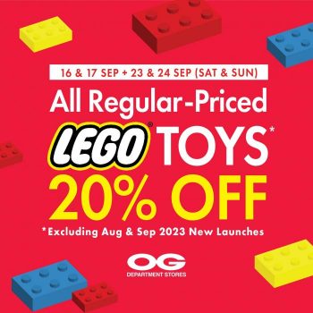 LEGO-Toys-20-OFF-Promotion-at-OG-350x350 16-24 Sep 2023: LEGO Toys 20% OFF Promotion at OG
