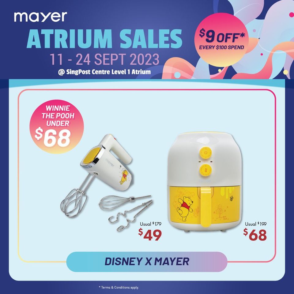 Mayer Air Fryers on sale Mayer - Singapore Atrium Sale