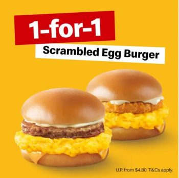 McDonalds-1-FOR-1-Scrambled-Egg-Burger-Promo-350x349 Now till 22 Sep 2023: McDonald’s 1-FOR-1 Scrambled Egg Burger Promo