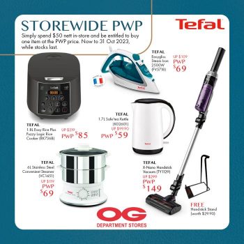 Tefal-Storewide-PWP-Promotion-at-OG-350x350 Now till 31 Oct 2023: Tefal Storewide PWP Promotion at OG