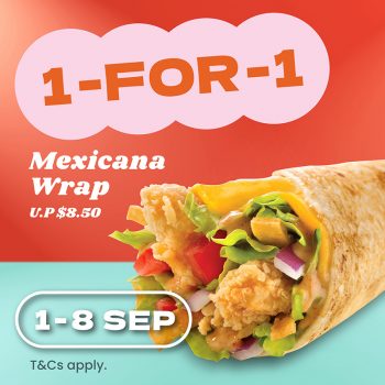 Texas-Chicken-1-for-1-Deal-350x350 1-30 Sep 2023: Texas Chicken 1 for 1 Deal