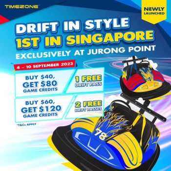 Timezone-Launch-of-Maxi-Drift-Bumper-Cars-at-Jurong-Point-350x350 4-10 Sep 2023: Timezone Launch of Maxi Drift Bumper Cars at Jurong Point