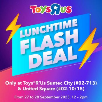 Toys-R-Us-40-OFF-Sale-on-Selected-items-at-Suntec-City-United-Square-350x350 27-28 Sep 2023: Toys R Us 40% OFF Sale on Selected items at Suntec City & United Square