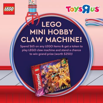 Toys-R-Us-LEGO-Mini-Hobby-Claw-Machine-Special-350x350 22 Sep 2023 Onward: Toys"R"Us LEGO Mini Hobby Claw Machine Special