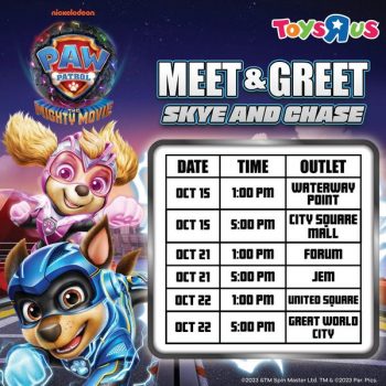 Toys-R-Us-Meet-Greet-Skye-and-Chase-1-350x350 30 Sep-22 Oct 2023: Toys R Us Meet & Greet Skye and Chase