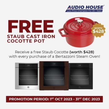 Audio-House-Free-Staub-Cocotte-Pot-Promo-350x350 1 Oct-31 Dec 2023: Audio House Free Staub Cocotte Pot Promo