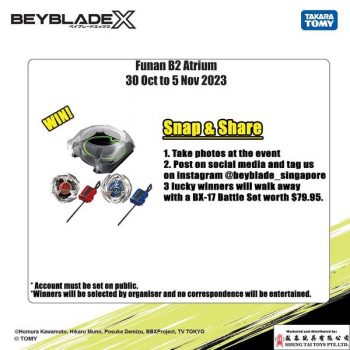 Beyblade-X-Launch-Event-at-Funan-Mall-1-350x350 30 Oct-5 Nov 2023: Beyblade X Launch Event at Funan Mall