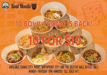 Boat-Noodle-10-Bowl-for-10-Promotion-350x247 Now till 11 Nov 2023: Boat Noodle 10 Bowl for $10 Promotion