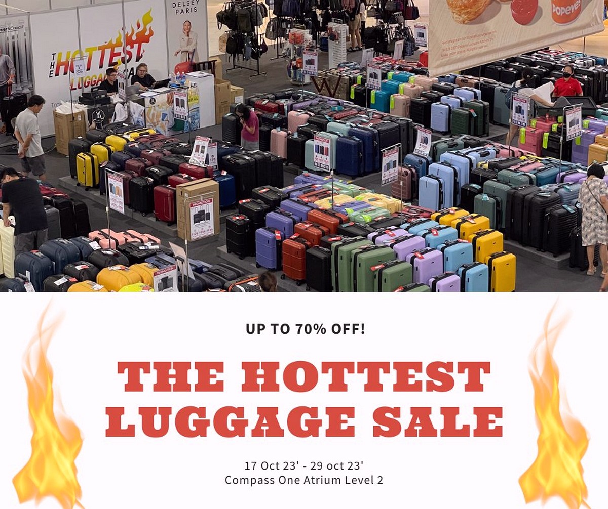 Branded-Menswear-Luggage-Warehouse-Sale-2023-Singapore-Clearance-Compass-One-01 17-29 Oct 2023: Branded Luggage & Travel Bags Atrium Sale! Up to 70% OFF at Compass One