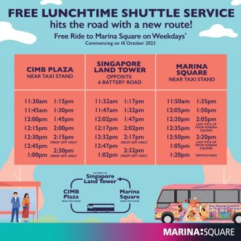 Free-Lunchtime-Shuttle-Service-at-Marina-Square-350x350 18 Oct 2023: Free Lunchtime Shuttle Service at Marina Square
