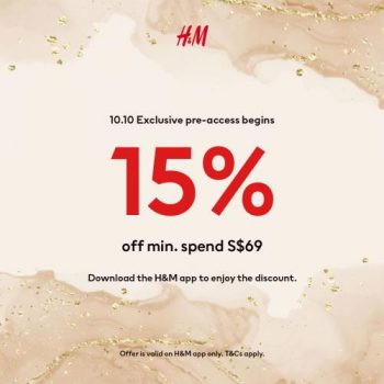 HM-App-10.10-Exclusive-Pre-Access-15-Promotion-350x350 10 Oct Onward: H&M App 10.10 Exclusive Pre-Access 15% Promotion