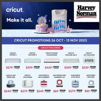 Harvey-Norman-Cricut-Promo-350x350 26 Oct-13 Nov 2023: Harvey Norman Cricut Promo