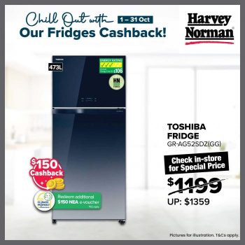 Harvey-Norman-Fridges-Cashback-Promotion-1-350x350 1-31 Oct 2023: Harvey Norman Fridges Cashback Promotion