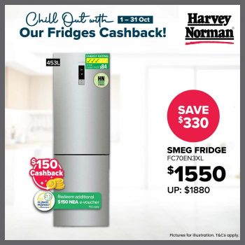 Harvey-Norman-Fridges-Cashback-Promotion-4-350x350 1-31 Oct 2023: Harvey Norman Fridges Cashback Promotion