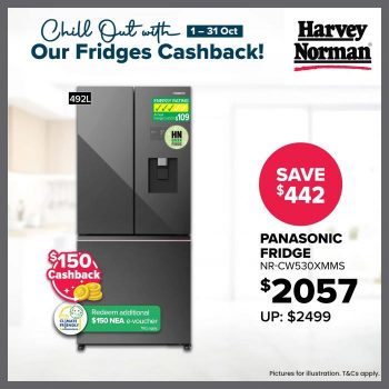 Harvey-Norman-Fridges-Cashback-Promotion-6-350x350 1-31 Oct 2023: Harvey Norman Fridges Cashback Promotion