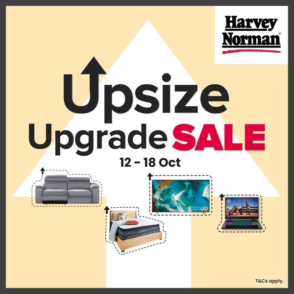 12-18 Oct 2023: Harvey Norman Upsize Upgrade Sale - SG.EverydayOnSales.com