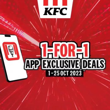 KFC-1-for-1-App-Deal-350x350 1-25 Oct 2023: KFC 1-for-1 App Deal