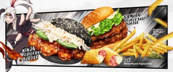 McDonalds-Ninja-Chicken-Burger-Samurai-Double-Beef-Burger-White-Peach-Yoghurt-Pie-Special-350x147 13 Oct 2023 Onward: McDonald's Ninja Chicken Burger, Samurai Double Beef Burger & White Peach Yoghurt Pie Special