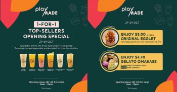 Playmade-1-for-1-Deal-350x183 27-29 Oct 2023: Playmade 1 for 1 Deal