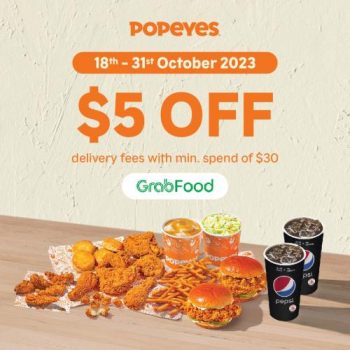Popeyes-GrabFood-5-OFF-Promotion-350x350 18-31 Oct 2023: Popeyes GrabFood $5 OFF Promotion