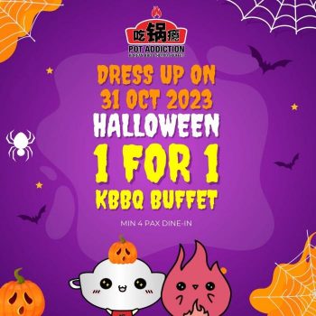 Pot-Addiction-Halloween-1-For-1-Korean-BBQ-Buffet-Promotion-350x350 31 Oct 2023: Pot Addiction Halloween 1-For-1 Korean BBQ Buffet Promotion