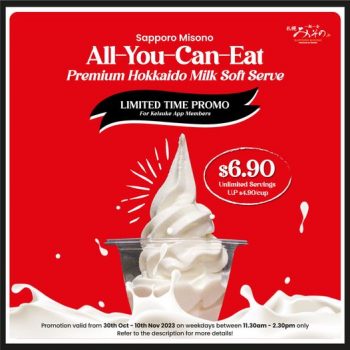 Sapporo-Misono-All-You-Can-Eat-Hokkaido-Milk-Soft-Serve-Promo-350x350 30 Oct-10 Nov 2023: Sapporo Misono All-You-Can-Eat Hokkaido Milk Soft Serve Promo