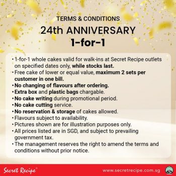 Secret-Recipe-1-for-1-Whole-Cake-Deal-2-350x350 5-20 Oct 2023: Secret Recipe 1 for 1 Whole Cake Deal