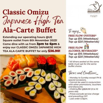 Shin-Minori-Classic-Omizu-Japanese-High-Tea-Ala-Carte-Buffet-Promotion-at-UE-Square-350x350 Now till 6 Oct 2023: Shin Minori Classic Omizu Japanese High Tea Ala-Carte Buffet Promotion at UE Square