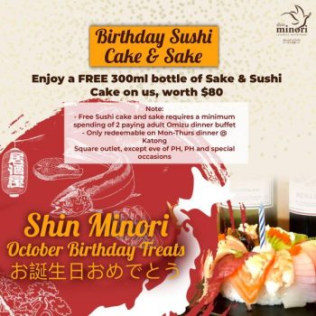 Shin-Minori-Japanese-Restaurant-Birthday-Sushi-Cake-Sake-Special-350x350 3 Oct 2023 Onward: Shin Minori Japanese Restaurant Birthday Sushi Cake & Sake Special