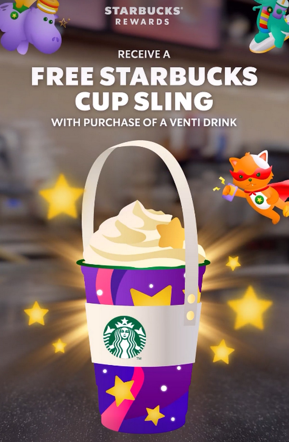 FREE cup sling from STARBUCKS✨🤍 (worth $8.90)