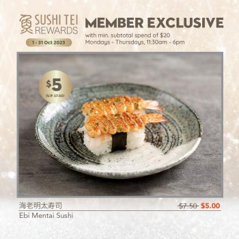 Sushi-Tei-Members-October-Promotion-350x350 1-31 Oct 2023: Sushi Tei Members October Promotion