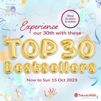 Takashimaya-30th-Anniversary-Special-350x350 Now till 15 Oct 2023: Takashimaya 30th Anniversary Special