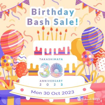 Takashimaya-Birthday-Bash-Sale-350x350 30 Oct 2023: Takashimaya Birthday Bash Sale