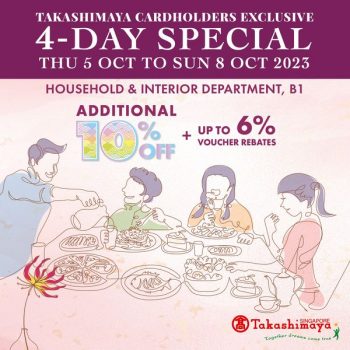 Takashimaya-Cardholder-Deals-350x350 5-8 Oct 2023: Takashimaya Cardholder Deals