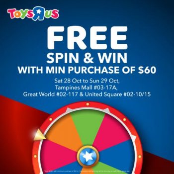 Toys-R-Us-Free-Spin-Win-Promotion-at-Tampines-Mall-350x350 28-29 Oct 2023: Toys R Us Free Spin & Win Promotion