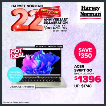 harvey-Norman-22nd-Anniversary-Promotion-2023-Singapore-Discounts-Promo-5-350x350 26 Oct-13 Nov 2023:  Harvey Norman 22nd Anniversary Celebration Hot Deals Promotion