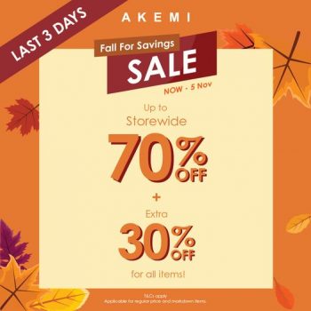 AKEMIUCHI-Fall-for-Savings-Sale-350x350 Now till 5 Nov 2023: AKEMIUCHI Fall for Savings Sale