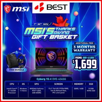 BEST-Denki-MSIs-Thanksgiving-Gift-Basket-350x350 1-30 Nov 2023: BEST Denki MSI's Thanksgiving Gift Basket