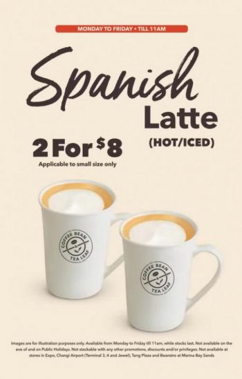 Coffee-Bean-2-Small-Spanish-Latte-at-8-Promotion-350x549 7 Nov 2023 Onward: Coffee Bean 2 Small Spanish Latte at $8 Promotion