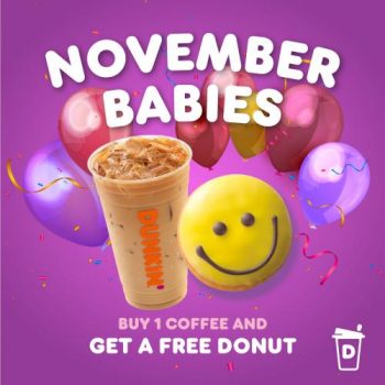 Dunkin-November-Babies-Get-a-Free-Donut-Promotion-350x350 1 Nov 2023 Onward: Dunkin' November Babies Get a Free Donut Promotion