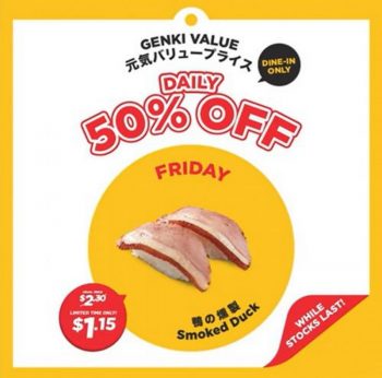 Genki-Sushi-50-OFF-Weekdays-Deals-Promotion-4-350x346 14 Nov-15 Dec 2023: Genki Sushi 50% OFF Weekdays Deals Promotion